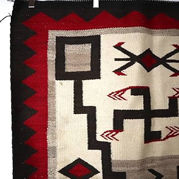 ブロンズ 20s ~ 40s ナバホ navajo ラグ 40s OLD NAVAJO HANDWOVEN TRIPLE CHEVRON DESIGH WOOL RUG 78